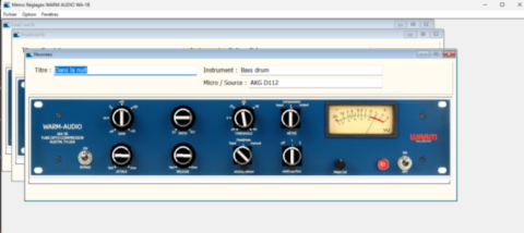 Application Tegeler VTRC Interface principale